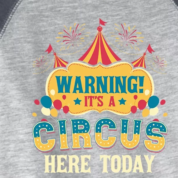 ItS A Circus Here Today Circus Birthday Toddler Fine Jersey T-Shirt