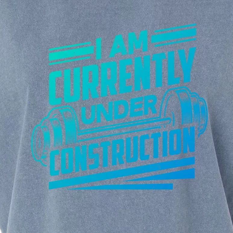 I Am Currently Under Construction Funny Workout Gym Gift Meaningful Gift Garment-Dyed Women's Muscle Tee