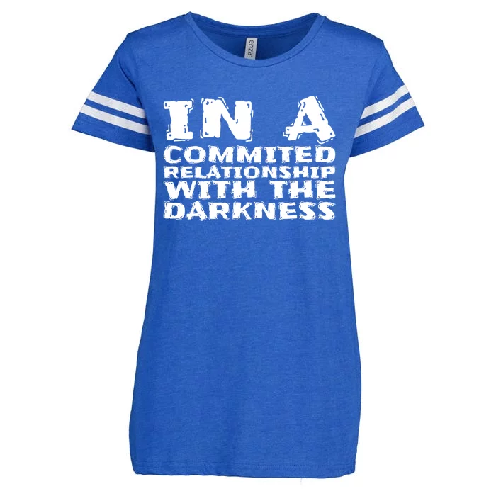 In A Commited Relationship With The Darkness Gift Enza Ladies Jersey Football T-Shirt