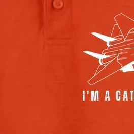 Im A Cat Person F14 Tomcat Dry Zone Grid Performance Polo