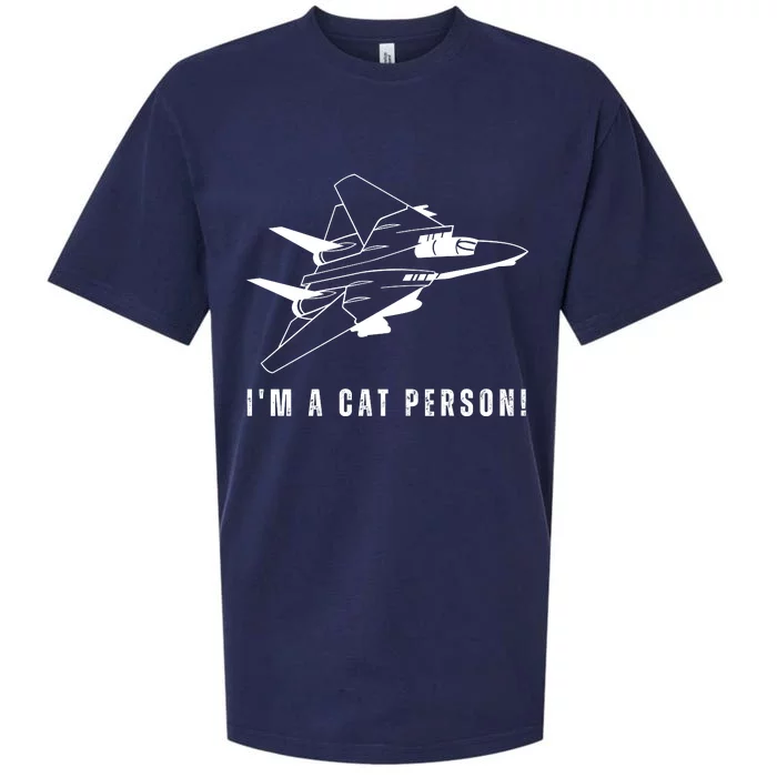 Im A Cat Person F14 Tomcat Sueded Cloud Jersey T-Shirt