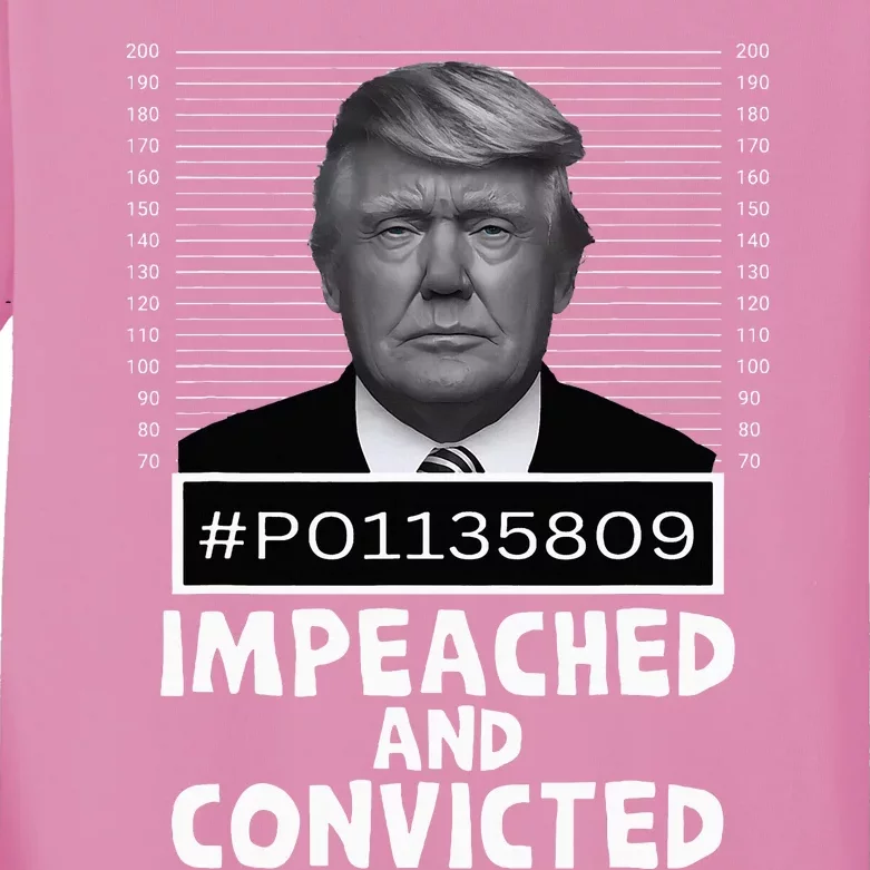 Impeached And Convicted Felon 45 Kids Long Sleeve Shirt