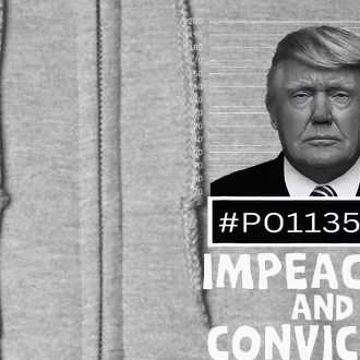 Impeached And Convicted Felon 45 Full Zip Hoodie