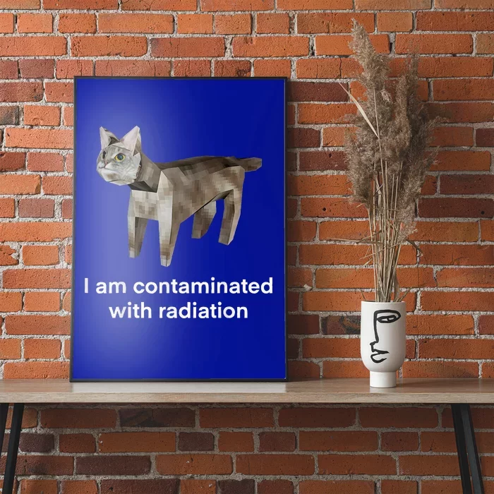 I Am Contaminated With Radiation Cat Funny Oddly Specific Poster