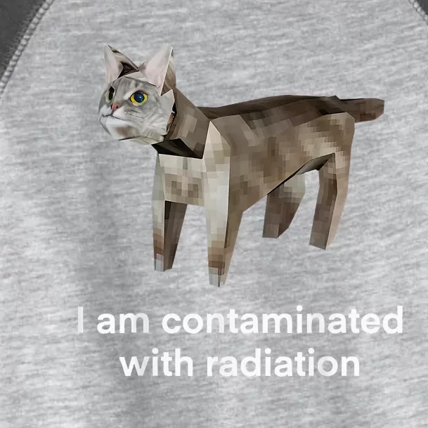 I Am Contaminated With Radiation Cat Funny Oddly Specific Toddler Fine Jersey T-Shirt