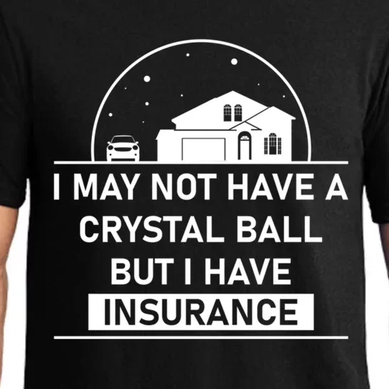 Insurance Agent Crystal Ball Funny Life Insurance Gift Pajama Set