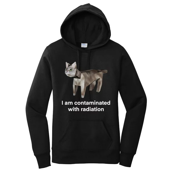 I Am Contaminated Funny Cat Meme Women's Pullover Hoodie