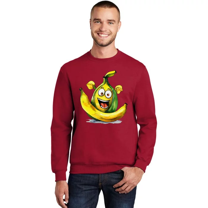 IM A Crazy Banana Costume Halloween Yellow Funny Sweatshirt