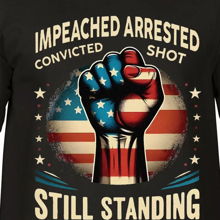 Impeached Arrested Convicted Shot Still Standing Graphic Comfort Colors T-Shirt