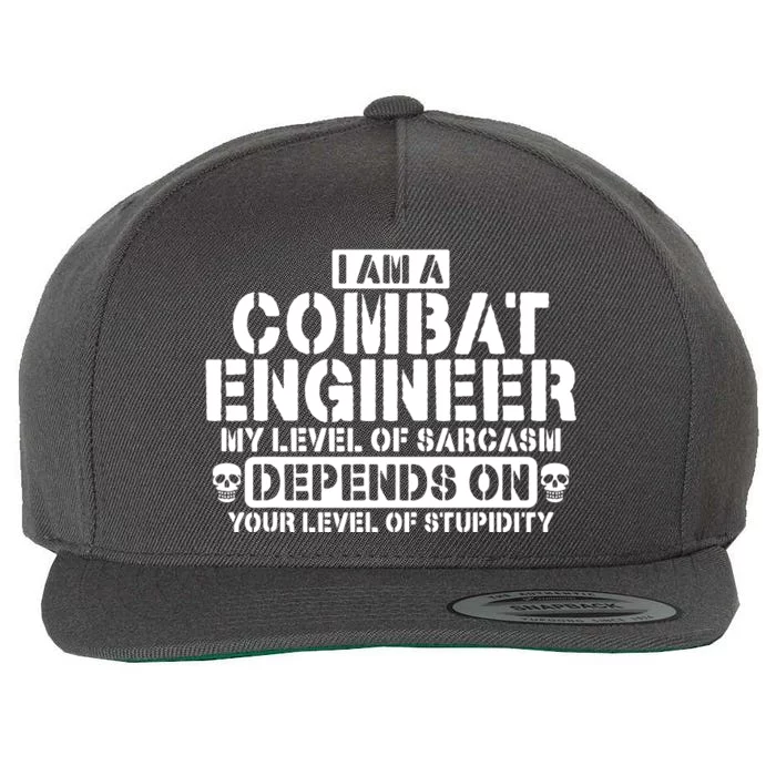 Im A Combat Engineer Funny Combat Engineering Wool Snapback Cap