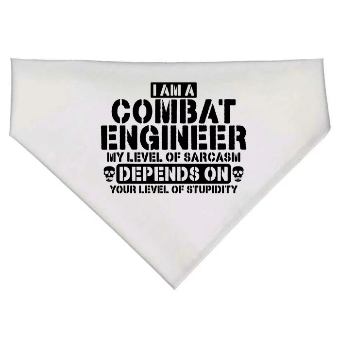 Im A Combat Engineer Funny Combat Engineering USA-Made Doggie Bandana