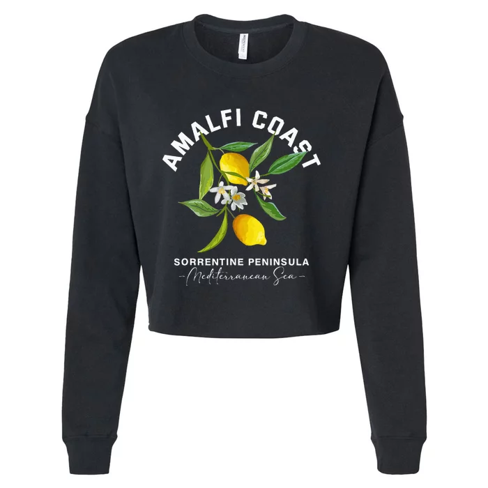 Italia Amalfi Coast Sorrento Travel Cropped Pullover Crew