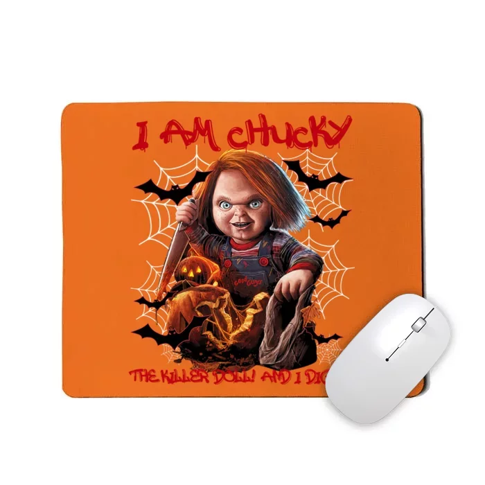 I Am Chucky The Killer Doll And I Dig It Vintage Chucky Halloween Mousepad