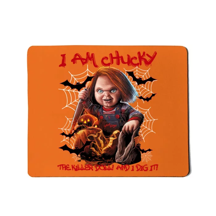 I Am Chucky The Killer Doll And I Dig It Vintage Chucky Halloween Mousepad