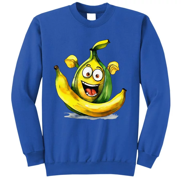 IM A Crazy Banana Costume Halloween Yellow Tall Sweatshirt