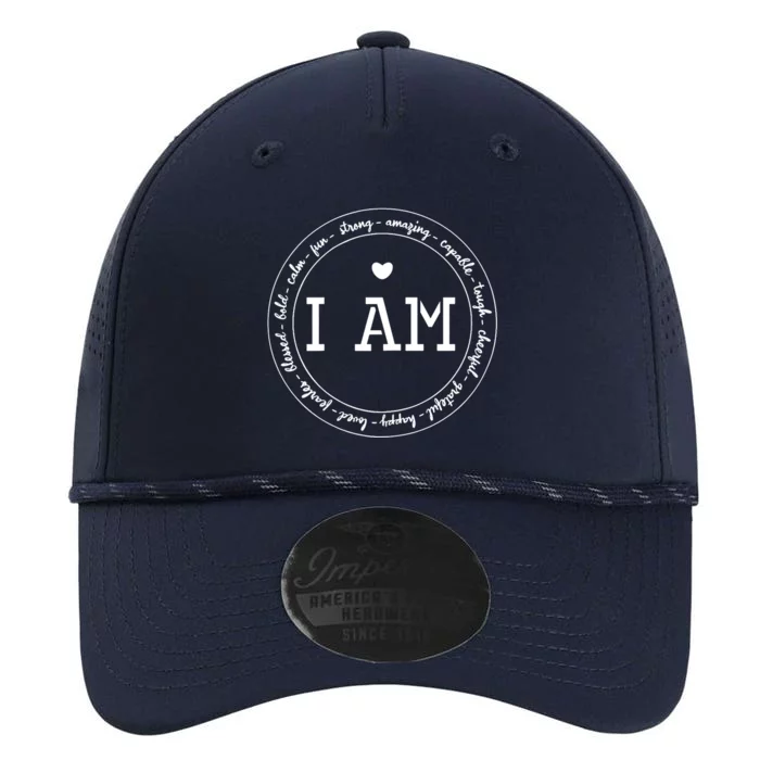 I Am Circle Design Wo Positive O Affirmations Performance The Dyno Cap