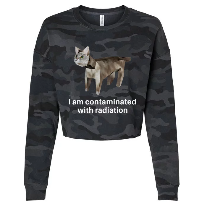 I Am Contaminated With Radiation Cropped Pullover Crew