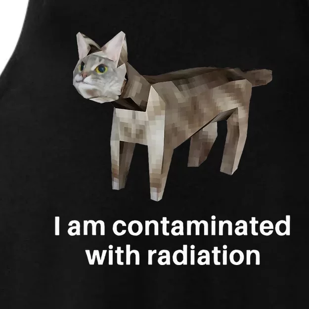 I Am Contaminated With Radiation Ladies Tri-Blend Wicking Tank