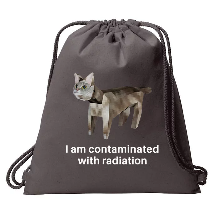 I Am Contaminated With Radiation Drawstring Bag