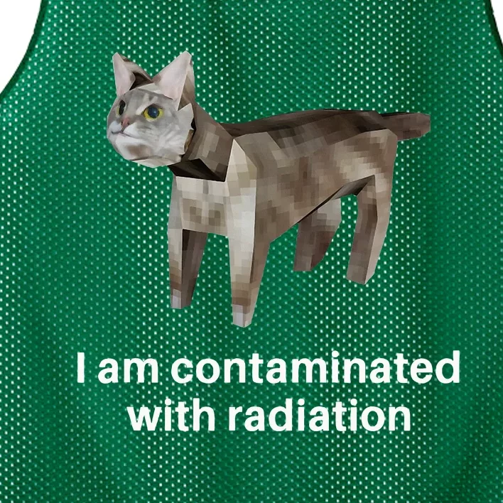 I Am Contaminated With Radiation Mesh Reversible Basketball Jersey Tank