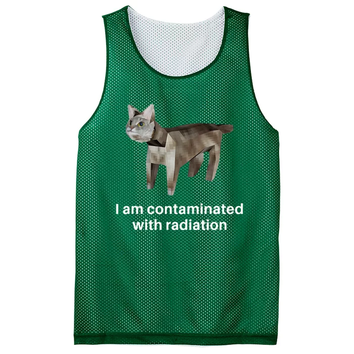 I Am Contaminated With Radiation Mesh Reversible Basketball Jersey Tank