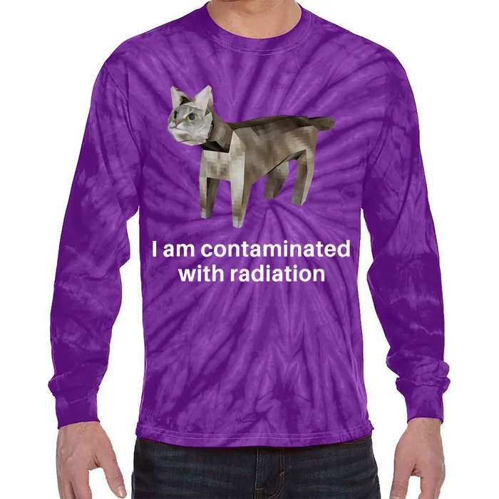 I Am Contaminated With Radiation Tie-Dye Long Sleeve Shirt