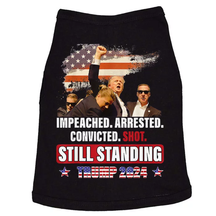 Impeached Arrested Convicted Shot Still Standing Trump 2024 Doggie Tank