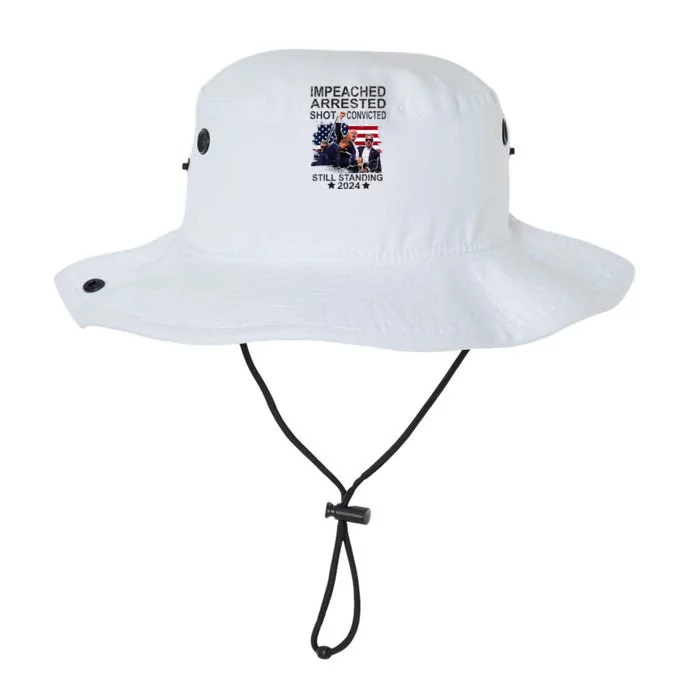 Impeached Arrested Convicted Shot Still Standing Legacy Cool Fit Booney Bucket Hat