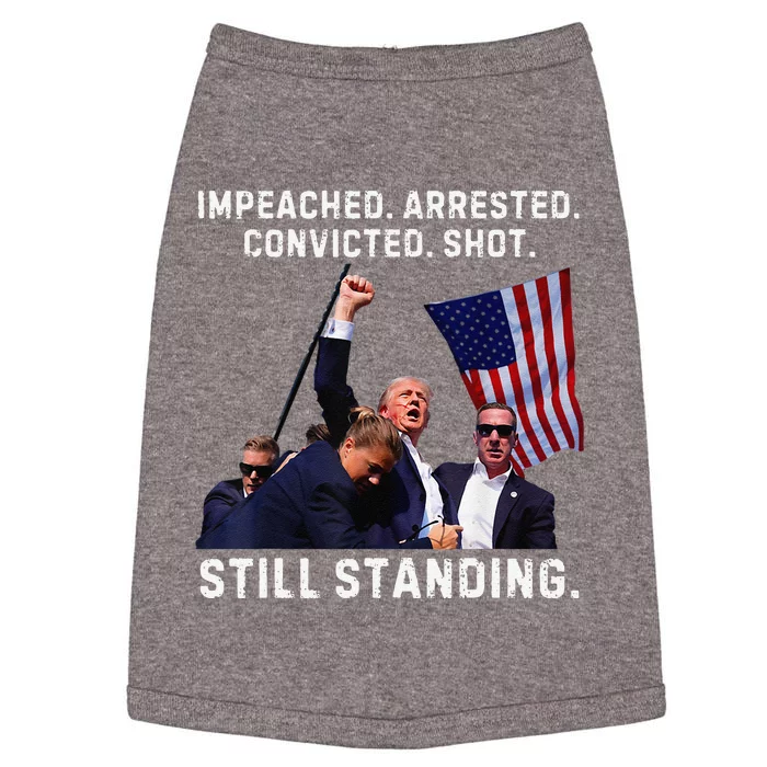 Impeached Arrested Convicted Shot Still Standing Trump 2024 Doggie Tank