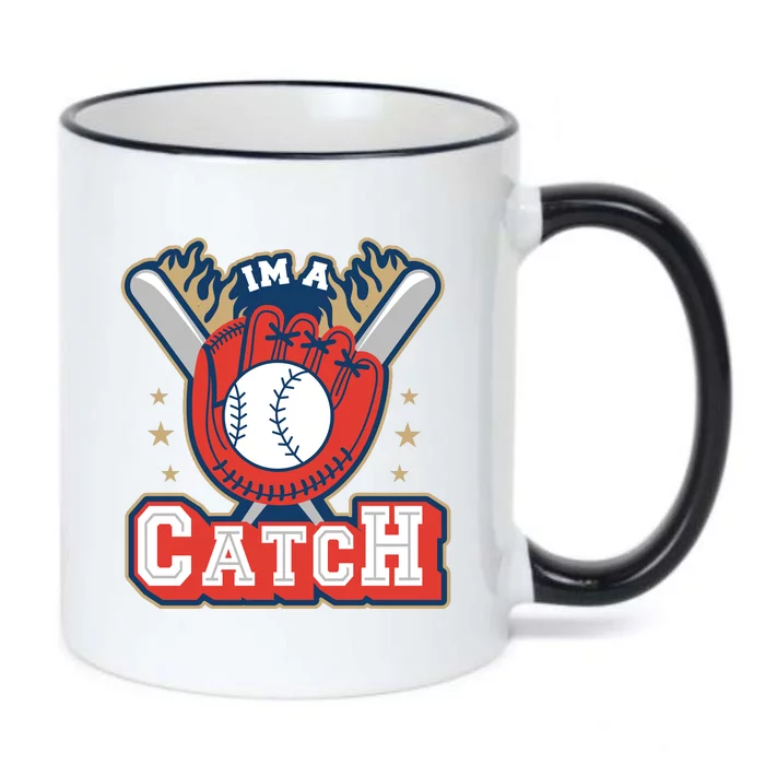 I'm A Catch Baseball Sport Black Color Changing Mug