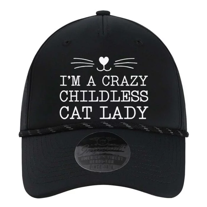 IM A Crazy Childless Cat Lady Funny 2024 Performance The Dyno Cap