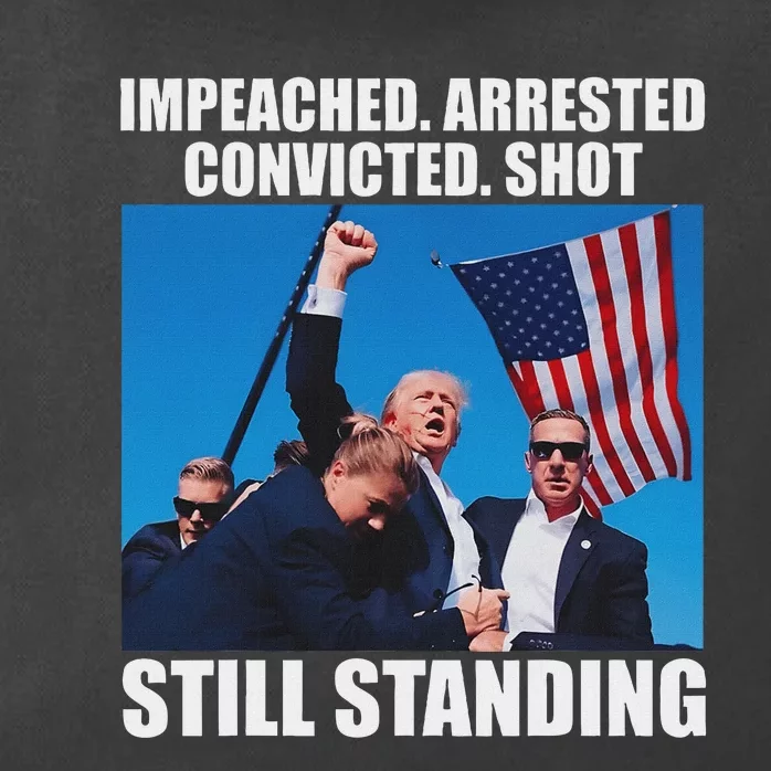 Impeached Arrested Convicted Still Standing Zip Tote Bag