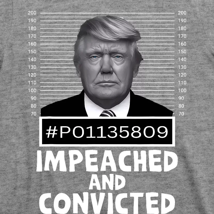 Impeached And Convicted Felon 45 Funny Anti Trump Mugshot T-Shirt