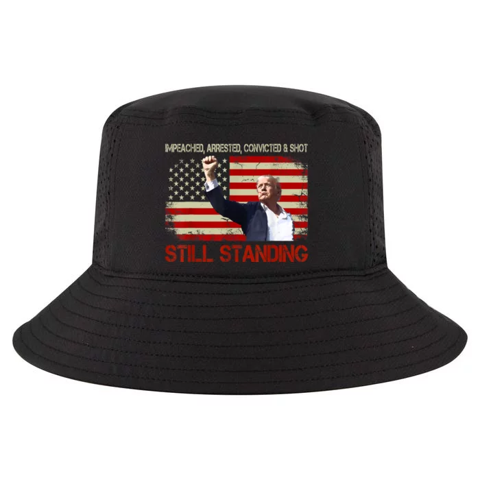 Impeached Arrested Convicted Shot Still Standing Cool Comfort Performance Bucket Hat