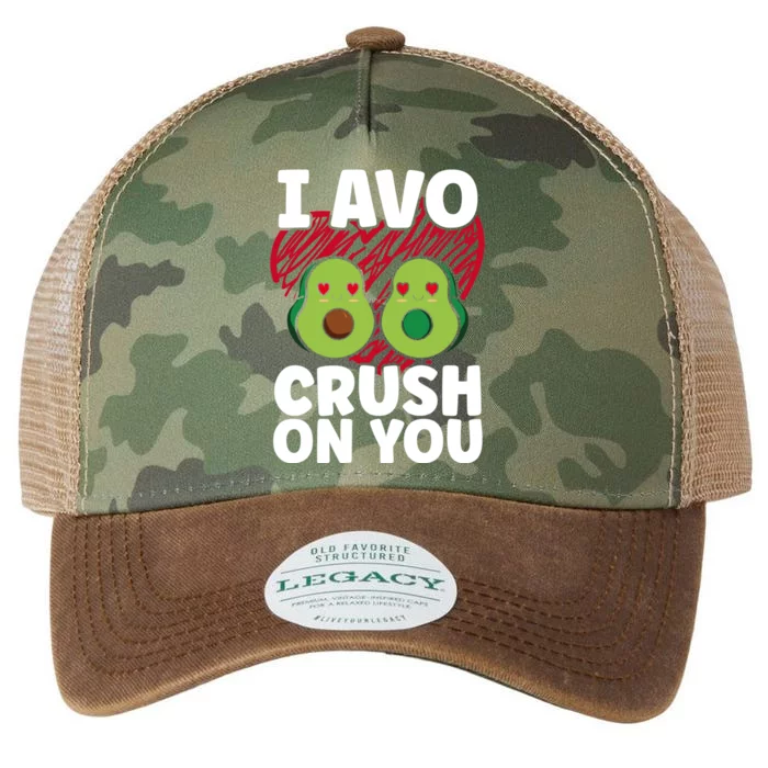 I Avo Crush On You Avocado Lover Funny Avocado Gift Legacy Tie Dye Trucker Hat