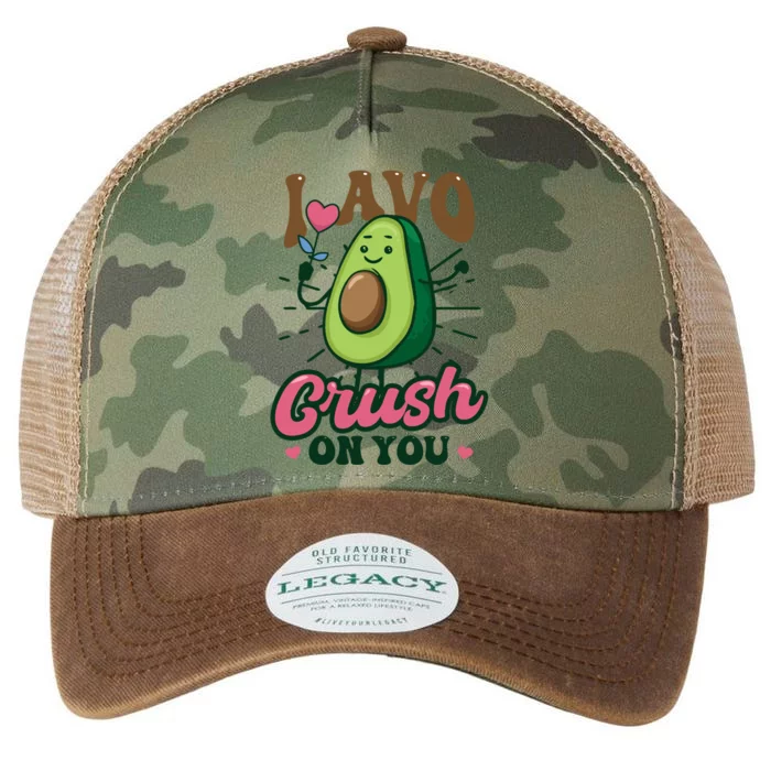 I Avo Crush On You Design Avocado Gift Legacy Tie Dye Trucker Hat