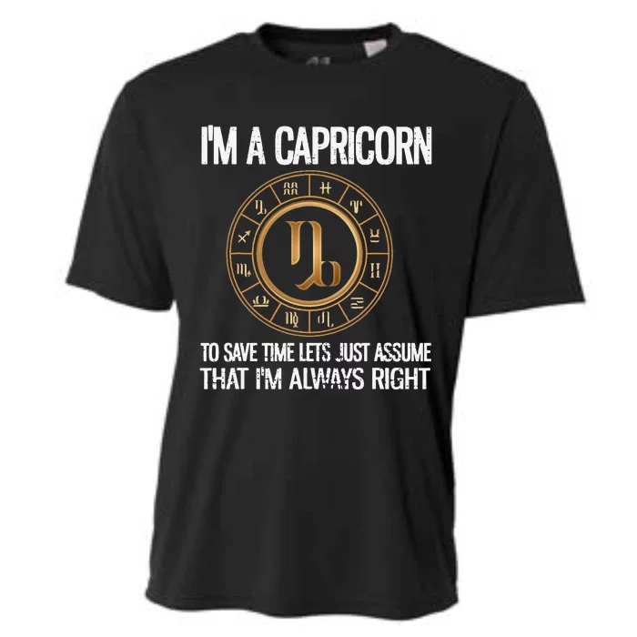 I'm A Capricorn Zodiac Sign Horoscope Astrology Capricorn Cooling Performance Crew T-Shirt