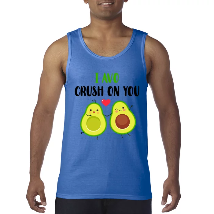 I Avo Crush On You Valentine And Love Adorable Avocado Cute Gift Tank Top