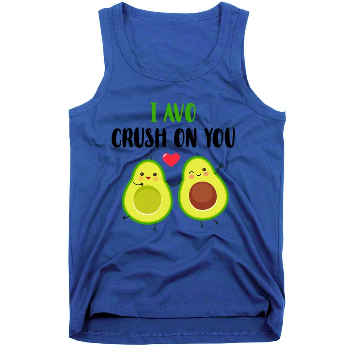 I Avo Crush On You Valentine And Love Adorable Avocado Cute Gift Tank Top