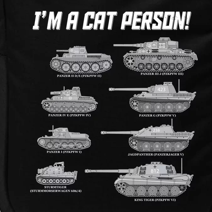 I'm A Cat Person WWII German Tanks Impact Tech Backpack