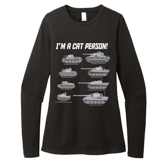 I'm A Cat Person WWII German Tanks Womens CVC Long Sleeve Shirt