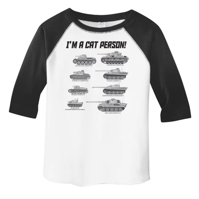 I'm A Cat Person WWII German Tanks Toddler Fine Jersey T-Shirt