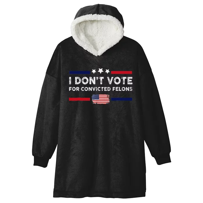 IM A Crazy Childless Cat Lady Kamala Harris 2024 President Hooded Wearable Blanket