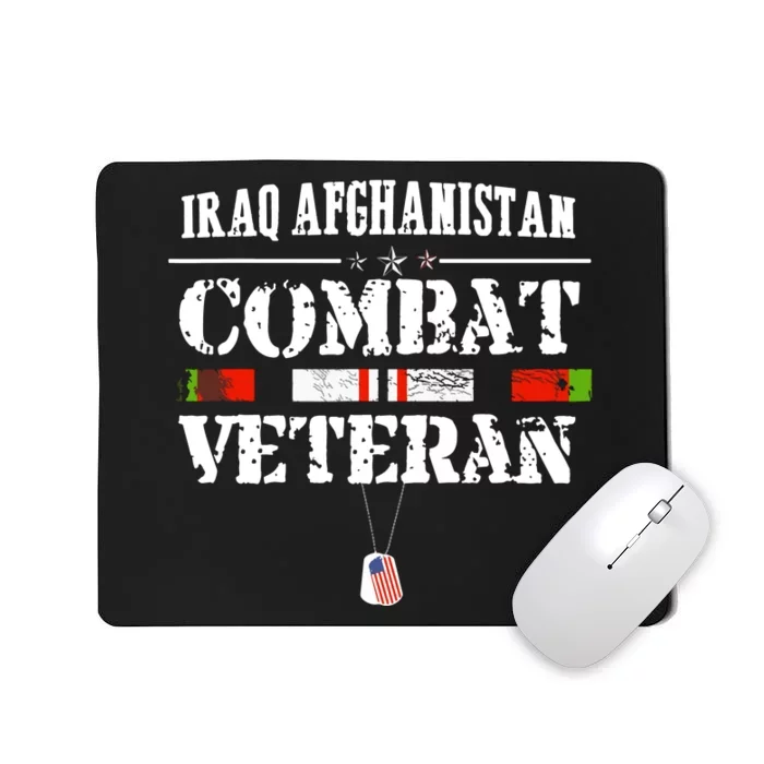 Iraq Afghanistan Combat Veteran Vintage Mousepad