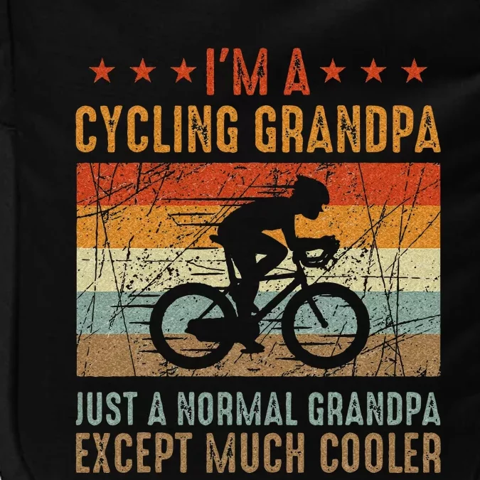 Im A Cycling Grandpa Funny Grandpa Cyclist Gift Impact Tech Backpack