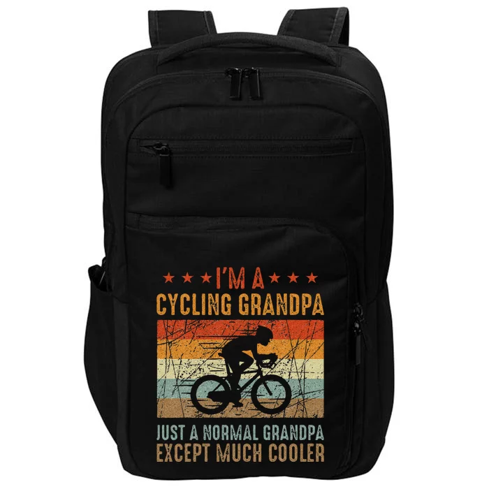 Im A Cycling Grandpa Funny Grandpa Cyclist Gift Impact Tech Backpack