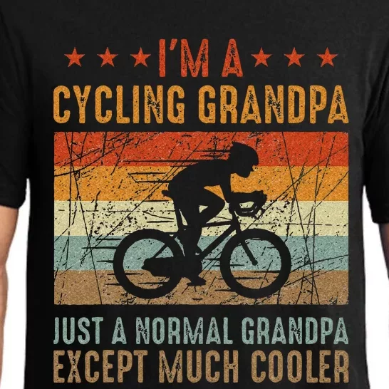 Im A Cycling Grandpa Funny Grandpa Cyclist Gift Pajama Set