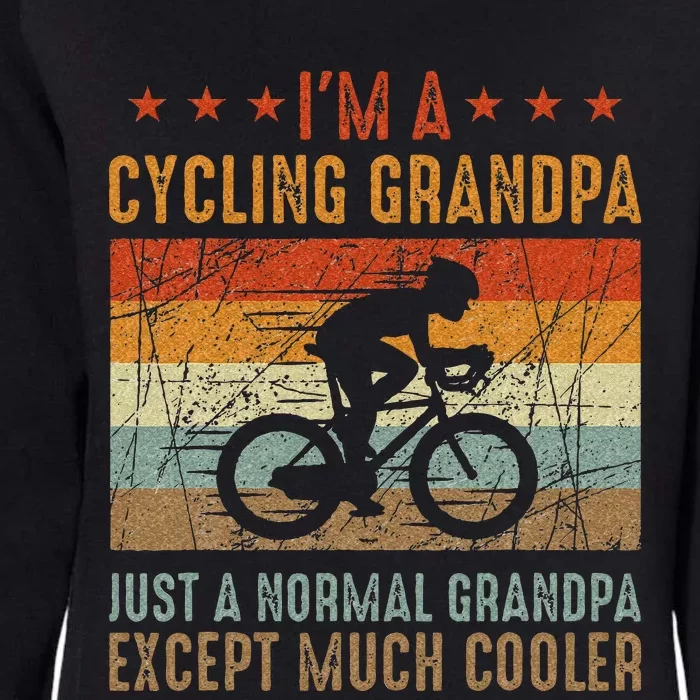 Im A Cycling Grandpa Funny Grandpa Cyclist Gift Womens California Wash Sweatshirt