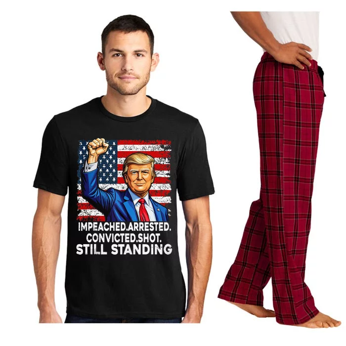 Impeached Arrested Convicted Shot Still Standing President Pajama Set