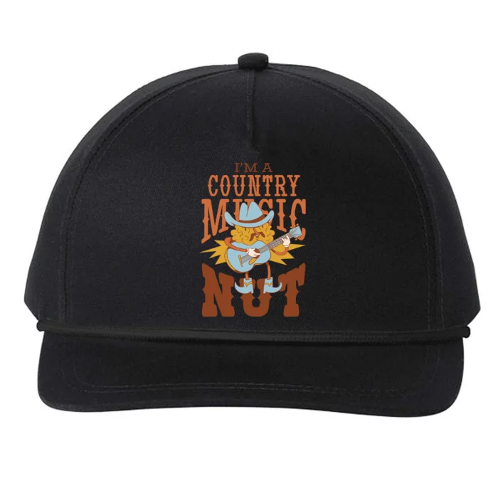 I'm A Country Music Nut Funny Snapback Five-Panel Rope Hat